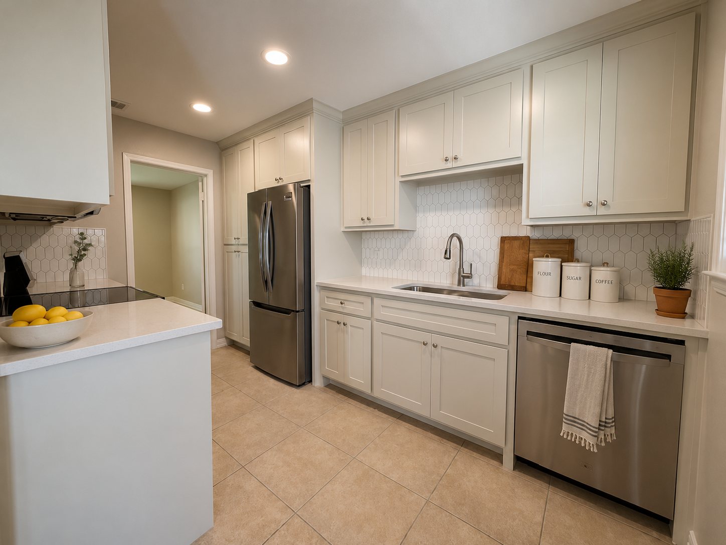 Kitchen · virtually staged at 2021 Sandy Trail