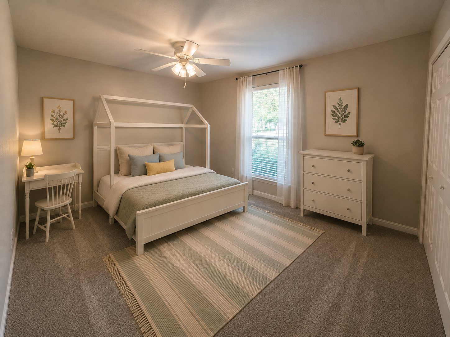 Bedroom · virtually staged at 2021 Sandy Trail